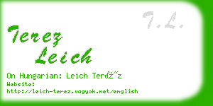 terez leich business card